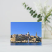 Gezicht op Valletta, Malta Briefkaart (Staand voorkant)