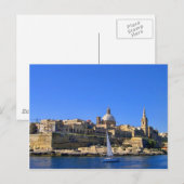 Gezicht op Valletta, Malta Briefkaart (Voorkant / Achterkant)
