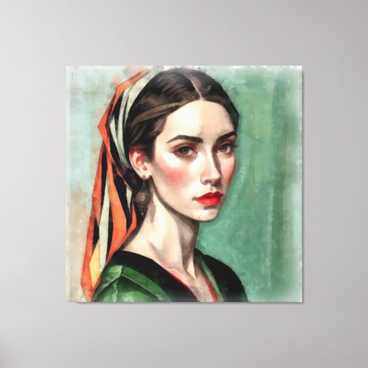 Gezicht op vrouwen. canvas afdruk (Voorkant)
