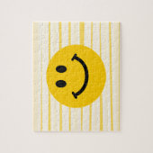 Gezicht op zonnige gele strepen legpuzzel (Verticaal)