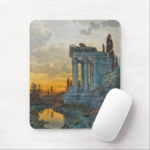 Gezicht op Zuid-Italië met oude Romeinse ruïnes Muismat (Met muis)