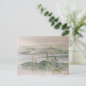 Gezicht over de rivier briefkaart (Staand voorkant)