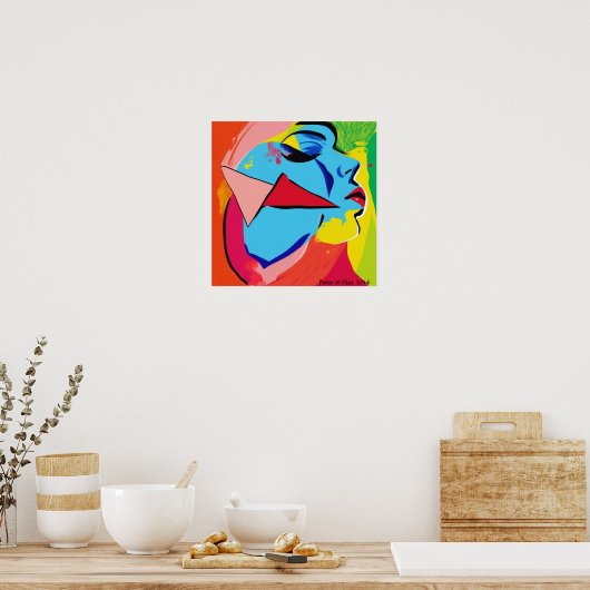 Gezicht Poster (Keuken)