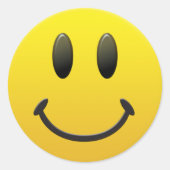 gezicht ronde sticker (Voorkant)