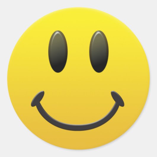 gezicht ronde sticker (Voorkant)