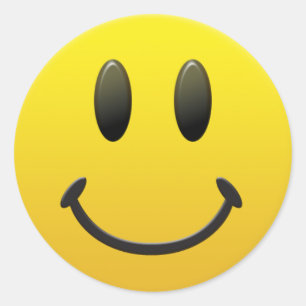 gezicht ronde sticker