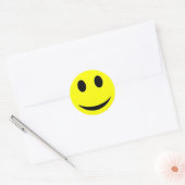 gezicht ronde sticker (Envelop)