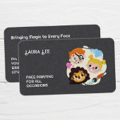 Gezicht schilderen Aangepaste QR Premium Visitekaartje