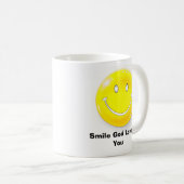 gezicht, Smile God houdt van jou Koffiemok (Voorkant rechts)