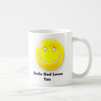 gezicht, Smile God houdt van jou Koffiemok