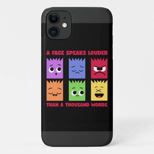 gezicht spreekt luider dan duizend woorden iphone  Case-Mate iPhone case (Achterkant)