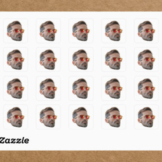 Gezicht Sticker, Aangepaste Gezicht Sticker, Aange Vierkante Sticker