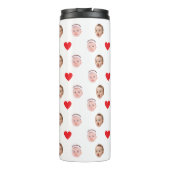 Gezicht Tumbler, Aangepaste Foto Tumbler, Baby Gif Thermosbeker (Achterkant)