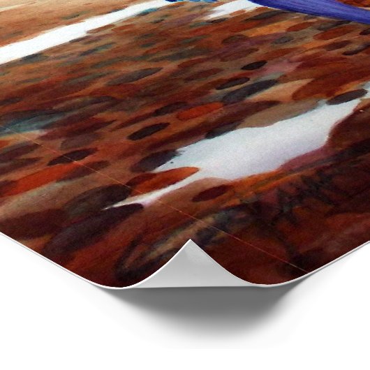 Gezicht uit poster (Hoek)