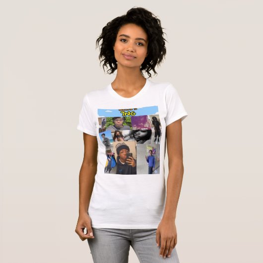 Gezicht van 7ng Vrouwen T-shirt (Voorkant volledig)