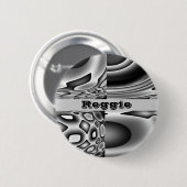 Gezicht van Aangepaste naam voor het aambeeld Ronde Button 5,7 Cm (Voorkant /achterkant)