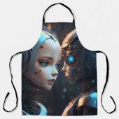 Gezicht van AI Chatbot Schort (Voorkant)