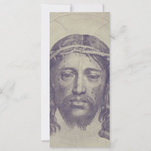 Gezicht van Christus op de sluier van de heilige V (Voorkant)