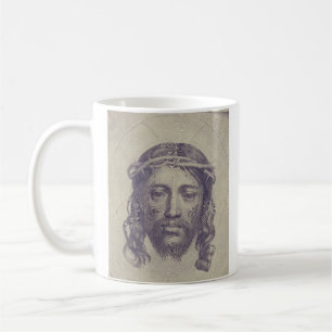Gezicht van Christus op de sluier van de heilige V Koffiemok