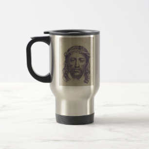 Gezicht van Christus op de sluier van de Heilige V Reisbeker