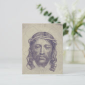 Gezicht van Christus op St. Veronica's Veil Heilig (Staand voorkant)