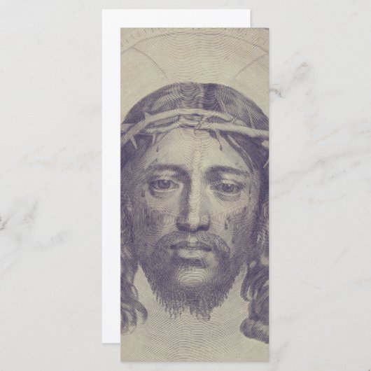 Gezicht van Christus op St. Veronica's Veil Heilig (Voorkant / Achterkant)