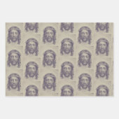 Gezicht van Christus op St. Veronica's Veil Heilig Inpakpapier Vel (Voorkant 2)