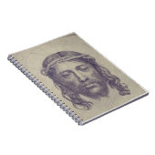Gezicht van Christus op St. Veronica's Veil Heilig Notitieboek (Rechterzijde)