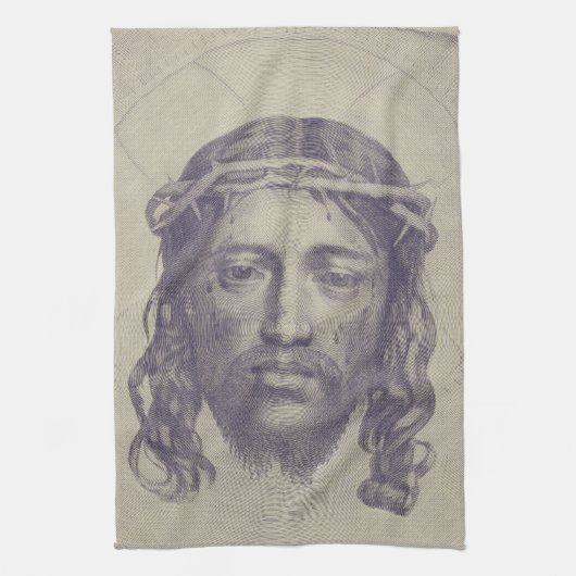 Gezicht van Christus op St. Veronica's Veil Heilig Theedoek (Verticaal)