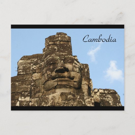 gezicht van de angkor briefkaart (Voorkant)