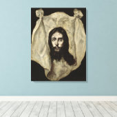 Gezicht van de Christus Canvas Afdruk (Insitu (Houten vloer))