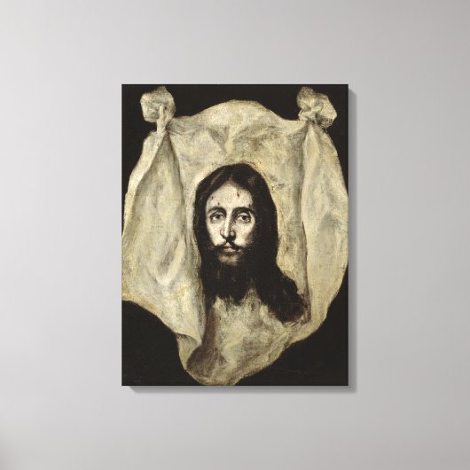 Gezicht van de Christus Canvas Afdruk (Voorkant)