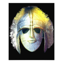 Gezicht van de duisternis foto afdruk