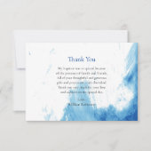 Gezicht van de Waters Orthodox Christelijk Doopsel Bedankkaart (Voorkant)