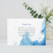 Gezicht van de Waters Orthodox Christelijk Doopsel Bedankkaart (Staand voorkant)