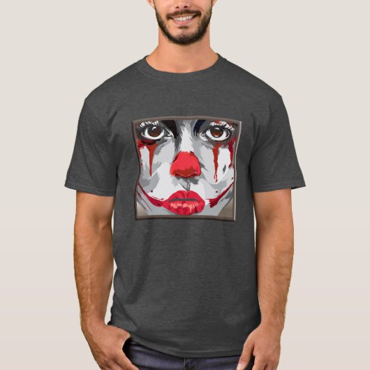 Gezicht van een clown t-shirt (Voorkant)