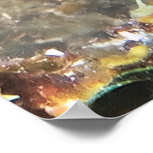 Gezicht van een engel poster (Hoek)