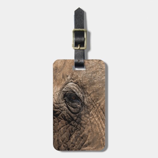 Gezicht van een Olifant Bagagelabel (Voorkant verticaal)
