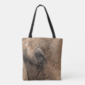 Gezicht van een olifant tote bag (Achterkant)