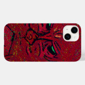 Gezicht van een Vlam Case-Mate iPhone Case (Achterkant (horizontaal))