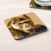 Gezicht van Gorilla Bier Onderzetter (Linkerzijde)