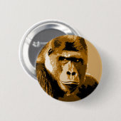 Gezicht van Gorilla Ronde Button 5,7 Cm (Voorkant /achterkant)