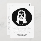 Gezicht van het Briefkaart van de optische illusie (Voorkant / Achterkant)