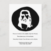 Gezicht van het Briefkaart van de optische illusie (Voorkant)