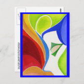 Gezicht van het licht briefkaart (Voorkant / Achterkant)