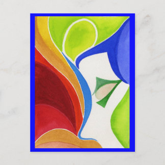 Gezicht van het licht briefkaart