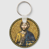 Gezicht van Jezus Christus Orthodox Haga Sophia Ic Sleutelhanger (Achterkant)