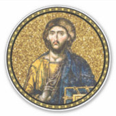 Gezicht van Jezus Christus Orthodox Haga Sophia Ic Sticker (Voorkant)
