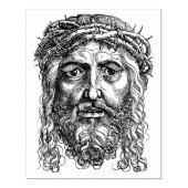 Gezicht van Jezus illustratie art stempel (Afrduk)