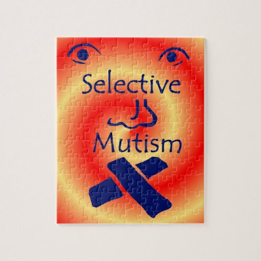 Gezicht van Selectief Mutisme Puzzel (Verticaal)